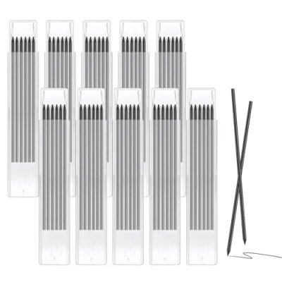 Afbeelding van Votoko 60 stuks reservevullingen voor timmermanspotlood, 2,8 mm, stevige marker met diepe gaten, vullingen het tekenen van architecten