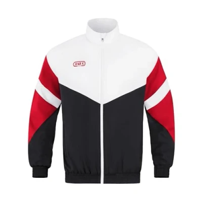 Afbeelding van Vest Retro Zwart/wit/rood / 4XL