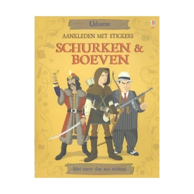 Afbeelding van Uitgeverij usborne aankleden met stickers schurken &amp; boeven