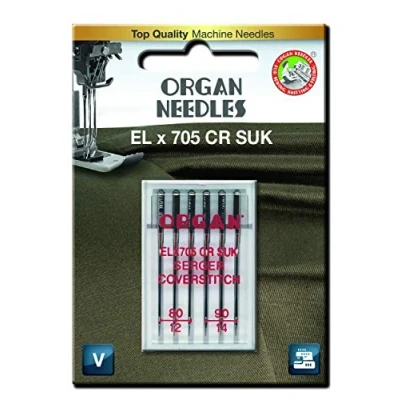 Afbeelding van Organ coverlock naald dikte 80 en 90 6 stuks