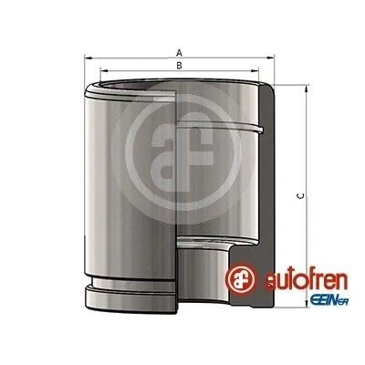Afbeelding van AUTOFREN SEINSA D025618 Zuiger, remklauw 54 Achteras Meritor