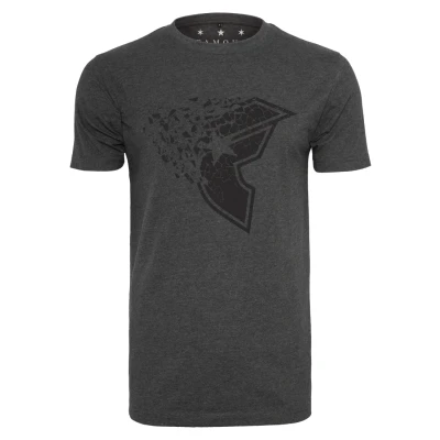 Afbeelding van Mister Tee Tshirt print, Heren, Maat: Small, Charcoal