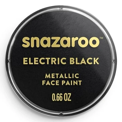 Image de Snazaroo Peinture Pour Visage et les Corps, Maquillage Déguisement, Enfants Adults,Fard 18 ML, Couleur Noir Electrique