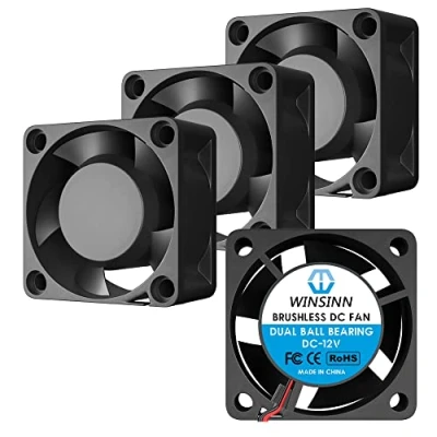 Afbeelding van WINSINN 40 mm 12 V ventilator met dubbele borstelloze kogellagers 4020 x 20 voor extruder/omvormer 3D printerkoeling hoge snelheid (4 stuks)