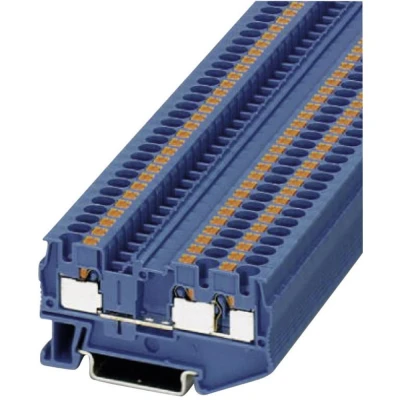 Afbeelding van Phoenix Contact PT 4 TWIN BU 3211775 Doorgangsklem Aantal polen: 3 0.2 mm² Blauw 1 stuk(s)