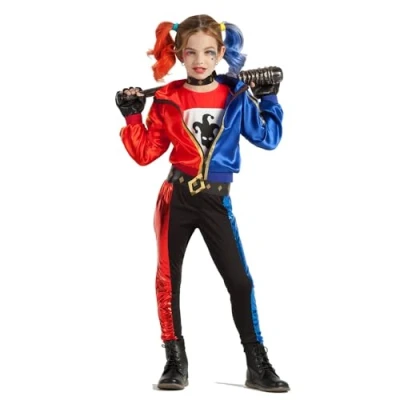 Afbeelding van Boland Kostuum Jester Fatale (10 12 jaar) Kinderen Bekend personage Halloween Carnaval Horror