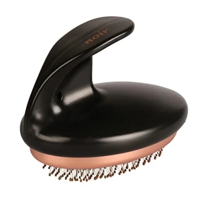 Afbeelding van Ebi Dierenborstel Hond Noir Ergonomische Slicker Borstel 11x7x9,5cm Brons/zwart 1st
