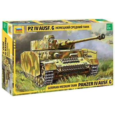 Afbeelding van Zvezda Panzer Iv Ausf.g (Sd.kfz.161) 1:35 modelbouwsets, hobbybouwspeelgoed voor kinderen, modelverf en accessoires