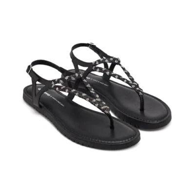 Afbeelding van Gioseppo Griegas , Rafia Y Brillo Limington Teensandalen, Dames, Maat: 40, Black Leer