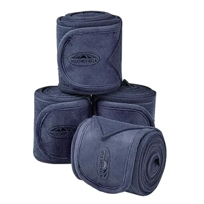 Afbeelding van Weatherbeeta Bandages Fleece 4 Stuks Blueberry Navy One Size