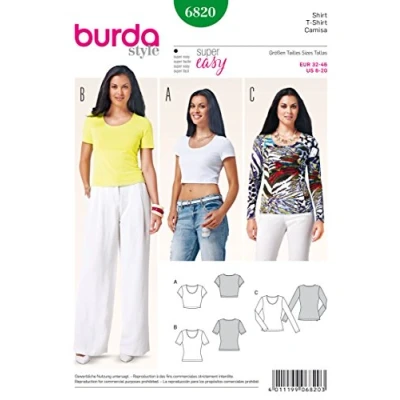 Afbeelding van Burda Naaipatroon 6820 Shirt in variaties