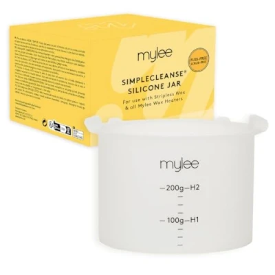 Afbeelding van Mylee Siliconen waspot met SimpleCleanse technologie: zuinig, hygiënisch en duurzaam, geschikt voor de meeste waxverwarmers, ideaal gebruikers van harde was