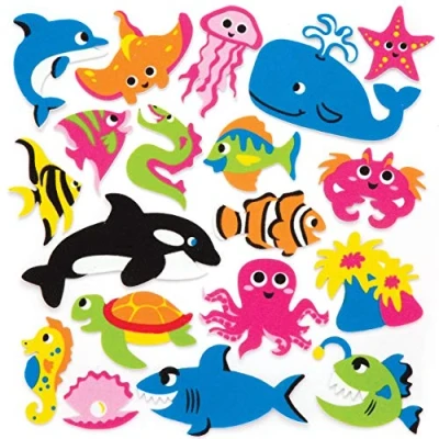 Afbeelding van Baker Ross Zee Life Stickers 120 delige set