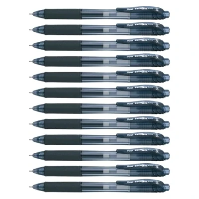 Afbeelding van Pentel BLN105 Gel rollerball met klik top lijn 0,25 mm en 0,5 balpen Ø 12 zwart 1 stuk