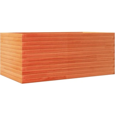 Afbeelding van vidaXL Plantenbak 110x60x46 cm massief grenenhout wasbruin