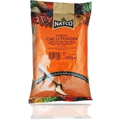 Image de Natco Kashmiri Poudre de piment pour ajouter la chaleur et couleur rouge aux plats 400 g