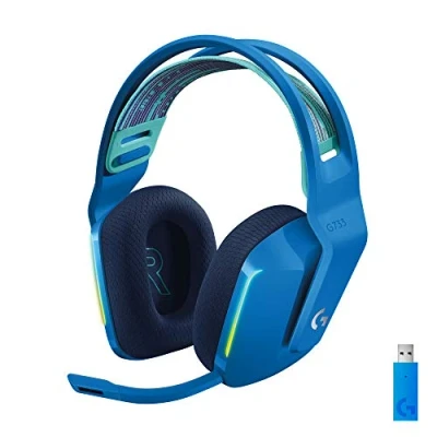Afbeelding van Logitech G733 LIGHTSPEED On Ear headset Gamen Radiografisch 7.1 Surround Blauw Volumeregeling