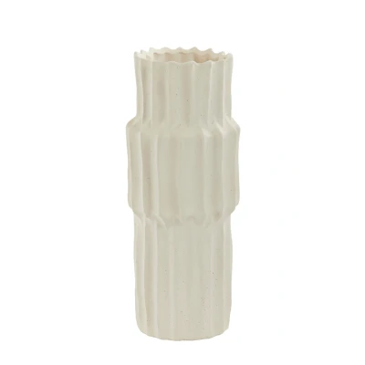 Afbeelding van Light &amp; Living Vaas RAM 14.5x14.5x36 Wit