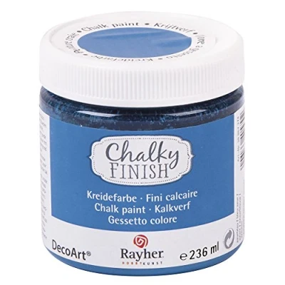 Afbeelding van Rayher krijtverf &quot;Chalky Finish&quot;, hemelsblauw, 1 pot, 236 ml, wateroplossing, creatieve kunst, vintage decoratie, 38868374