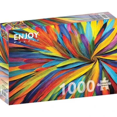 Afbeelding van Enjoy Puzzle Puzzel 1000 stukjes Kleurrijke veren (1000 onderdelen)