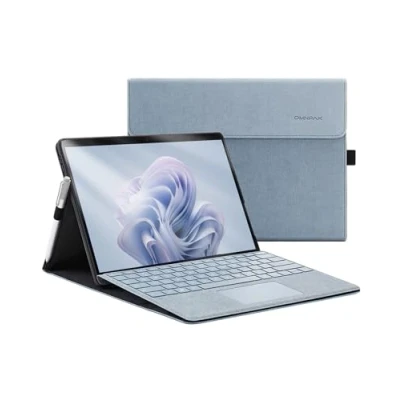 Afbeelding van Omnpak Microsoft Surface Pro 11 (2024) / 10 9 (2022) Case 13 inch, lichte bescherming, meerdere hoeken, penhouder, compatibel met toetsenbord type Cover