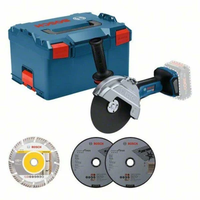 Afbeelding van Bosch Professional GWS 18V 180 P Accu Haakse Slijper 180mm Basic Body L Boxx 06019H6L02
