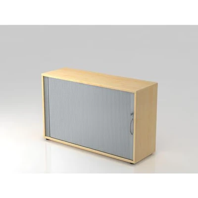 Afbeelding van Roldeurkast Esdoorn/Zilver 120 x 40 74,8 cm Beta 1732S