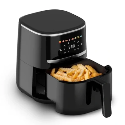 Afbeelding van aeco COMPACT Airfryer 1500 W Timerfunctie, Anti aanbaklaag Zwart