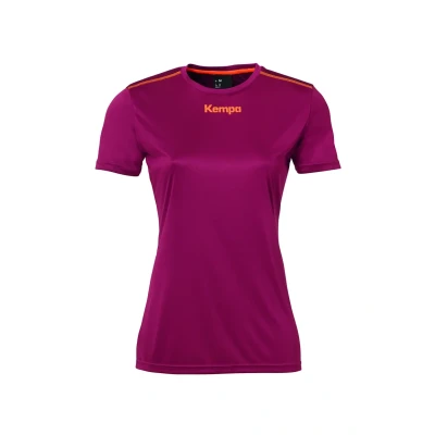 Afbeelding van Kempa Poly Shirt Dames Donker Rood Maat M