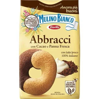 Afbeelding van ABBRACCI FROLLINI MET PANNA E CACAO 350G MULINO BIANCO (083897)