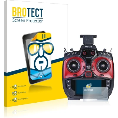 Afbeelding van BROTECT Screenprotector voor Graupner MZ 32 (3.Gen) Folie Beschermfolie transparant (2 Stuks)