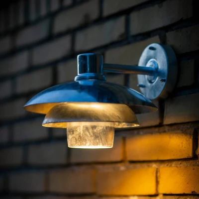 Afbeelding van Dyberg Larsen Morph buitenwandlamp, gegalvaniseerd, metaal