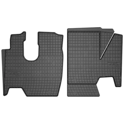 Afbeelding van M MOTOS Rubberen vloermatten voor Mercedes Atego 2 2005 2013 Maak autorijden comfortabeler met de zwarte antislip automat ET Vloermat alle weersomstandigheden, bescherming tegen vuil
