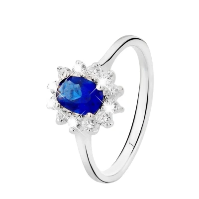 Afbeelding van Lucardi Ring silvercoloured, Dames, Maat: 57, Silver/coloured