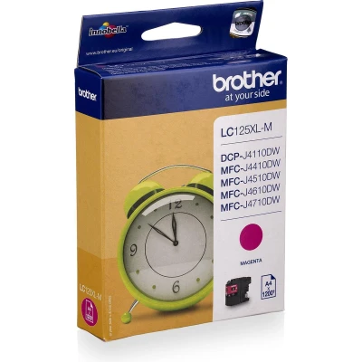 Afbeelding van Brother Inktcartridge LC 125XLM rood HC