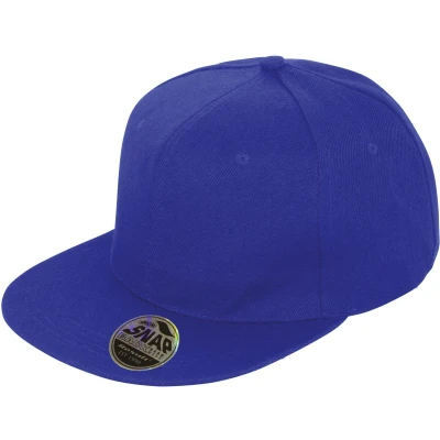 Afbeelding van Result Bronx Original Flat Peak Snapback Cap RC083X Sapphire Blue