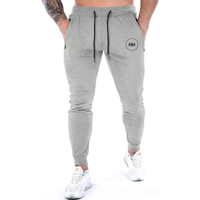 Afbeelding van MW® Trainingsbroek Heren Joggingbroek Lange Sportbroek Grijze Broek met Zakken M