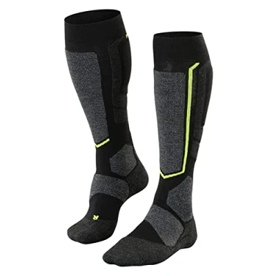 Afbeelding van FALKE SB2 Snowboard anti blaren, zweet Merino Wol Wintersportsokken Heren zwart Maat 44 45