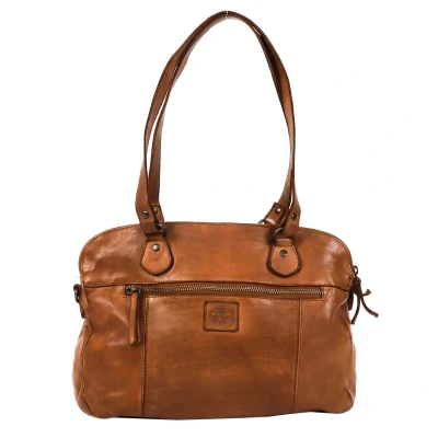 Afbeelding van Bear Design Lieke Schoudertas cognac Damestas