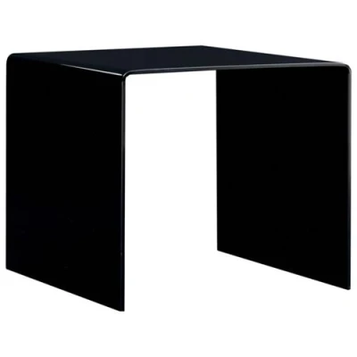 Afbeelding van vidaXL Salontafel 50x50x45 cm gehard glas zwart