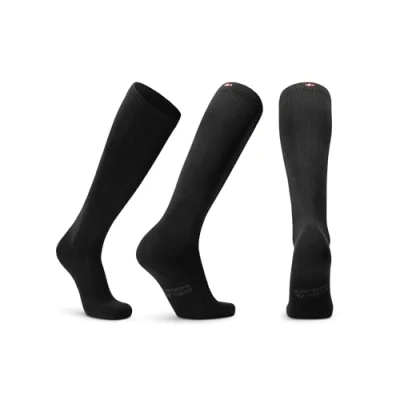 Afbeelding van DANISH ENDURANCE Compressiesokken van biologisch katoen, 14 18 Mmhg, optimale bloedcirculatie, heren en dames, 1 of 3 paar, Zwart paar