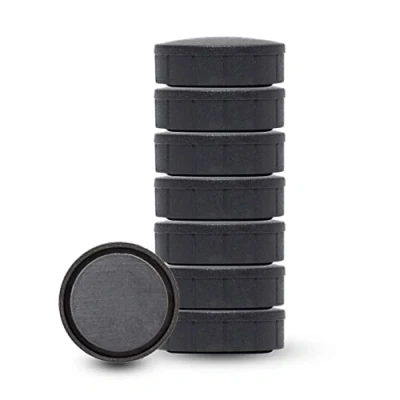 Afbeelding van MAUL magneet Solid 20mm trekkracht 300gr blister 8 zwart magneten