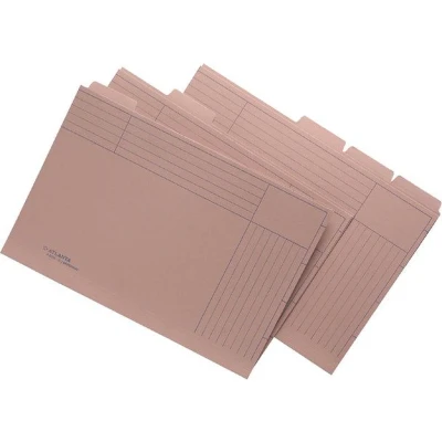Afbeelding van Sorteermap Jalema folio 5 vakken met tabs 300gr chamois Omdoos a 50 stuk stuks