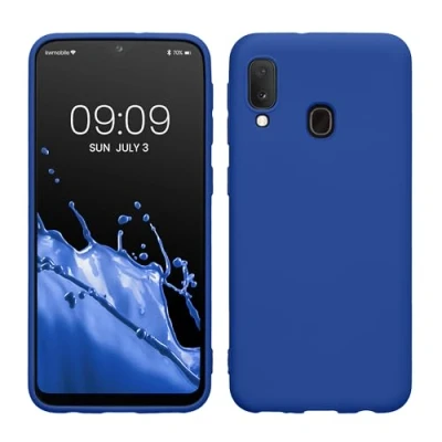 Afbeelding van kwmobile telefoonhoesje geschikt voor Samsung Galaxy A20e Hoesje smartphone Back cover in Baltisch blauw