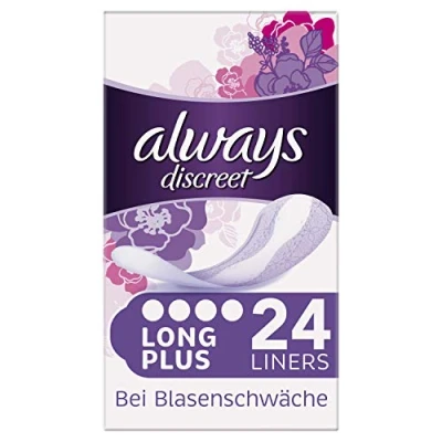 Afbeelding van 4x Always Discreet Long+ Inlegkruisjes Urineverlies 24 stuks