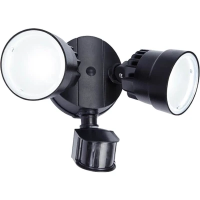 Afbeelding van LUTEC Shrimp LED Wandlamp met Sensor voor Buiten Zwart