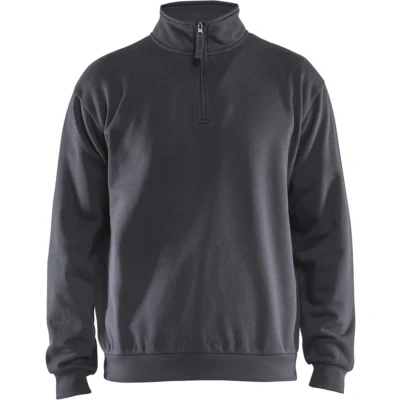 Afbeelding van Blaklader Sweatshirt met halve rits 3587 1169 Medium Grijs M