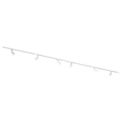 Afbeelding van QUB Focus III 1 Fase Railverlichting GU10 400cm I vorm 6 spots Railsysteem Wit