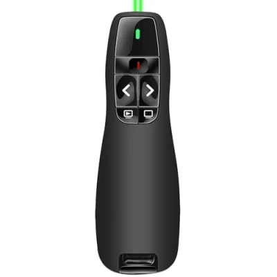 Afbeelding van Groene draadloze presentator 2,4 GHz PPT PowerPoint Clicker Remote Presentatie Pointer Slide Advancer voor Mac, computer, laptop