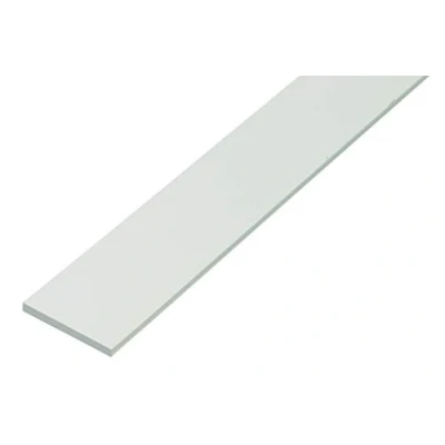 Afbeelding van Alberts 20 stuks platte stangen kunststof wit 1000 x 2 mm 498771